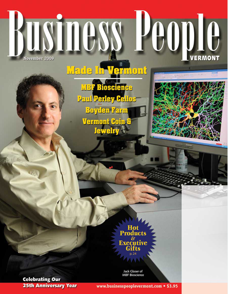 Business People Vermont - MBF Bioscience Cover Story