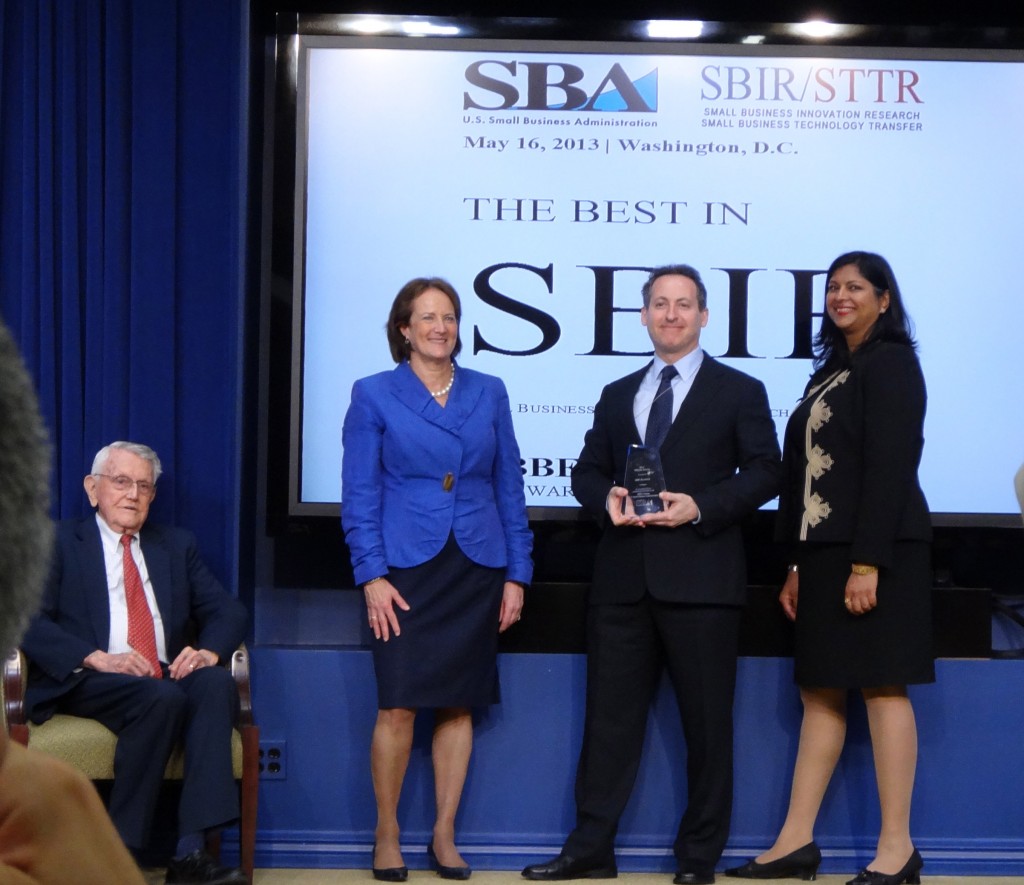 From left to right: Roland Tibbetts (sitting), SBIR officer, Jack Glaser, SBIR officer